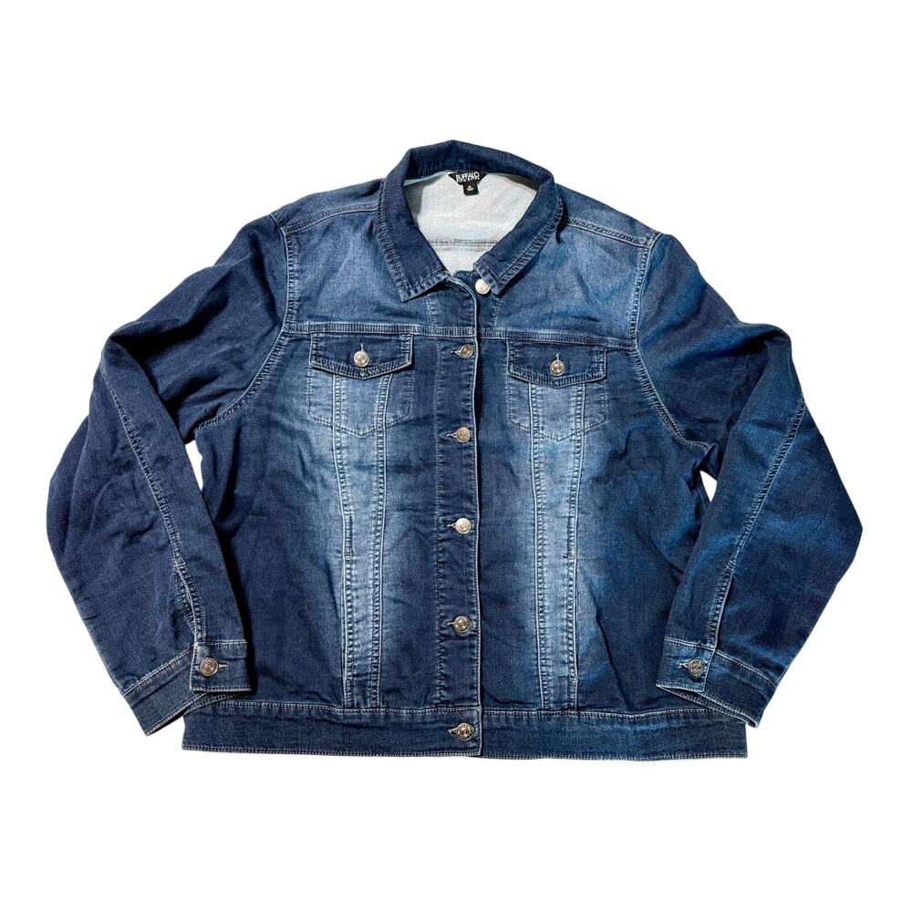 Buffalo David Bitton Dark Wash Denim Jacket – Men’s XL – Stretch Jean Jacket